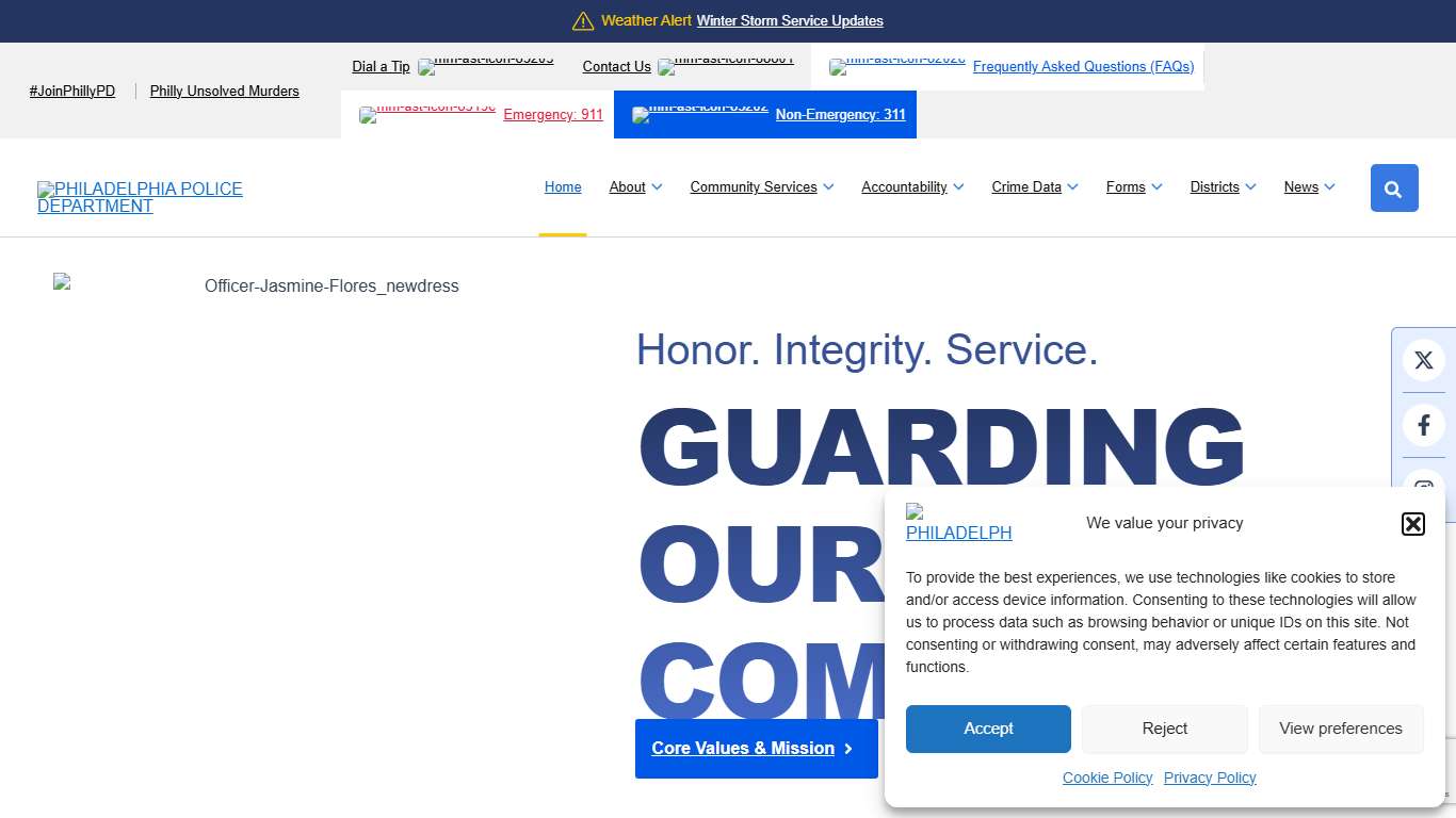 Home Philadelphia Police Department (PPD)